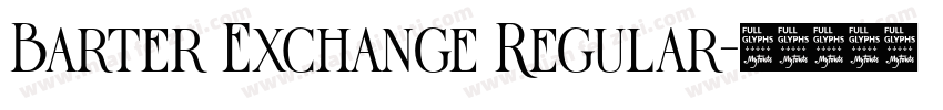 Barter Exchange Regular字体转换